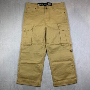 G Star Raw Mens Pants 36 Beige Tan Cargo Baggy Wide Leg Streetwear 36x26